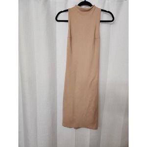 Aritzia Babton tan sleeveless dress size 2